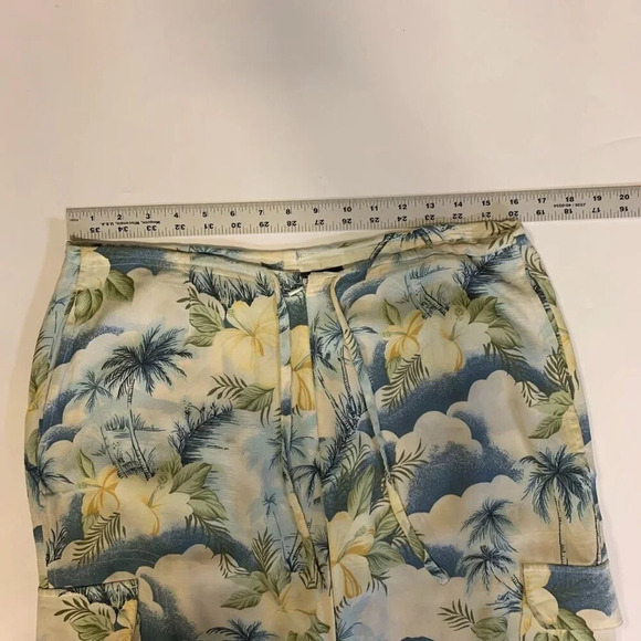 Tommy Bahama Women's‎ Hawaiian Floral Drawstring Straight Pants Size 8 - Picture 10 of 13